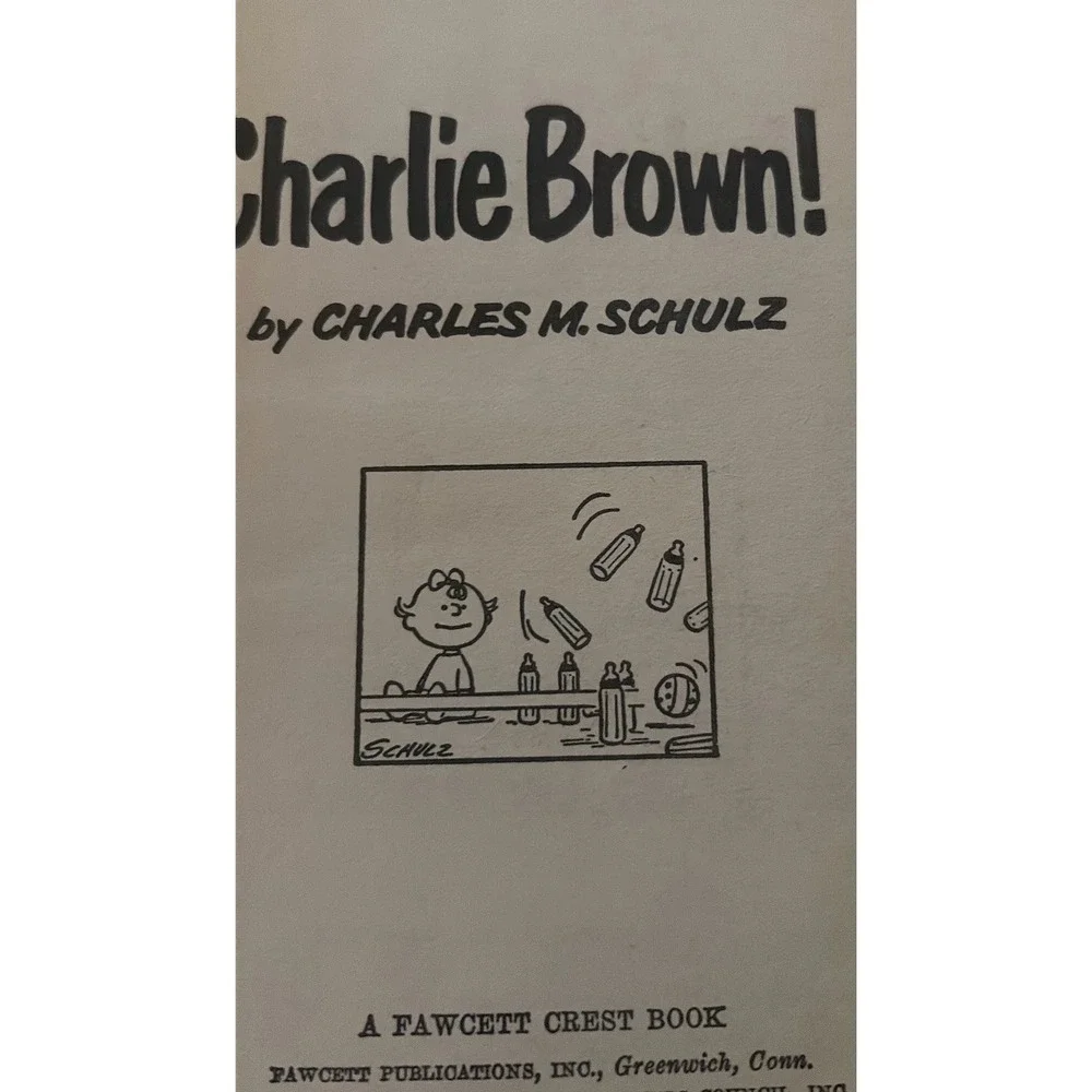 Let's Face It Charlie Brown Charles M Schulz 1967 Fawcett Crest Peanuts Book